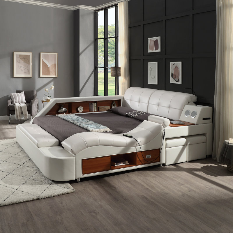 Speedwell Upholstered Sleigh Bed Orren Ellis Size Queen